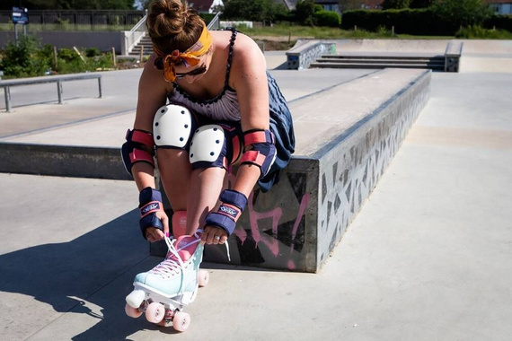 REKD Heavy Duty sada trojitých chráničů M Modro-růžové chrániče