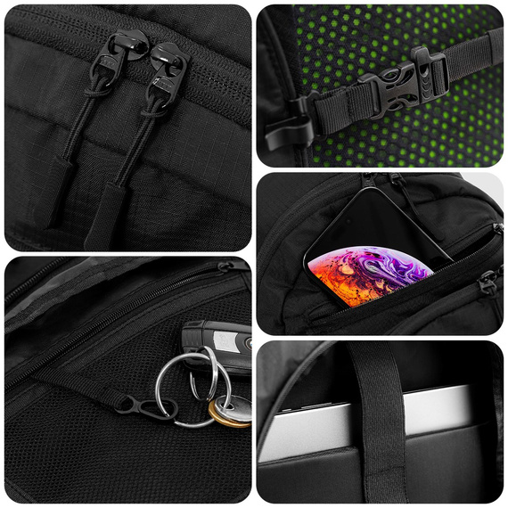 REKD Energy Ranger Vesta s chráničem zad a hrudníku černá