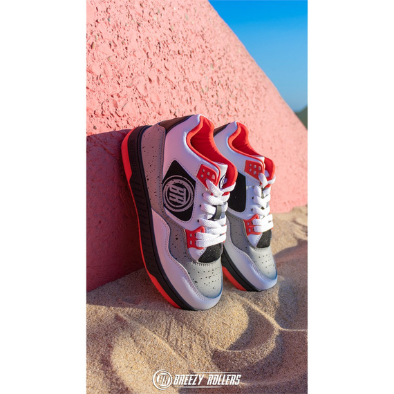 Breezy Rollers Jumper White-Grey-Red Boty