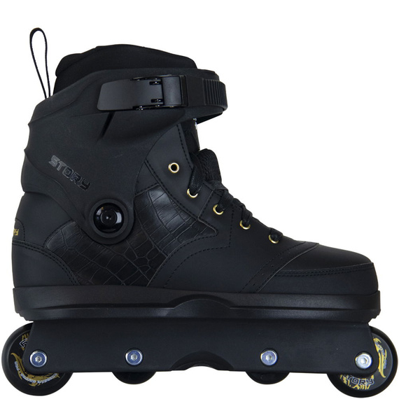 Rolki Agresywne Story Aggressive Inline Skates Czarno-Złoty