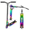 Výkonnostní koloběžka Velká hliníková lehká široká platforma NKD Turbine Rainbow High 87 cm