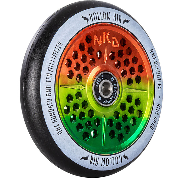 NKD Hollow Air Black-Rasta 110 mm kolo koloběžky
