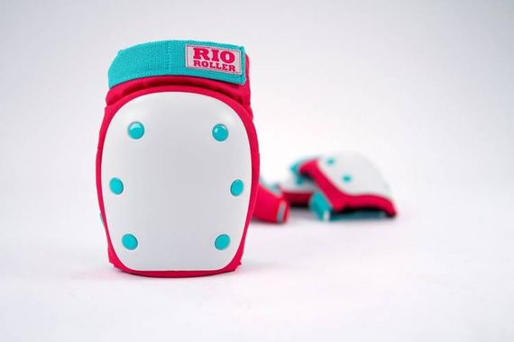 Ochraniacze RIO ROLLER Triple Pad Set Czarno-Różowy