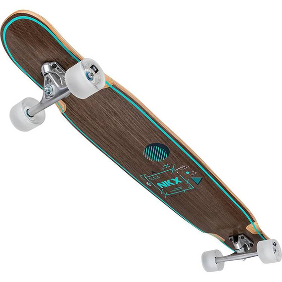 Longboard pro tanečníky NKX Geometric Walnut Green 117 cm