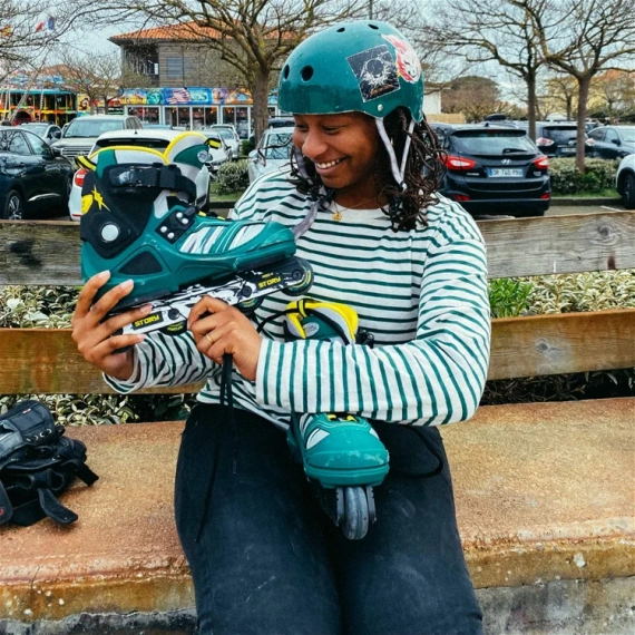 Rolki Agresywne Story Inline Aggressive Skates Zielony