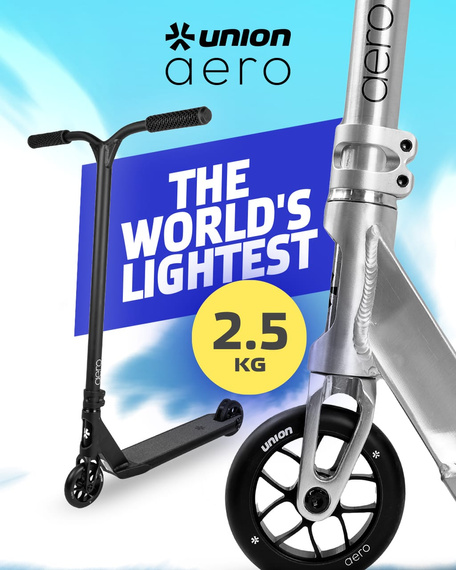 Hulajnoga Wyczynowa Union Aero XS Scooter Czarny wys. 73 cm