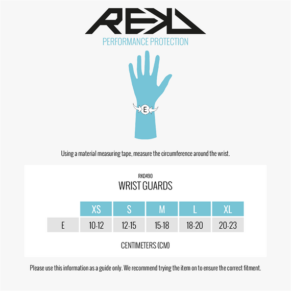 REKD Chrániče zápěstí černé M