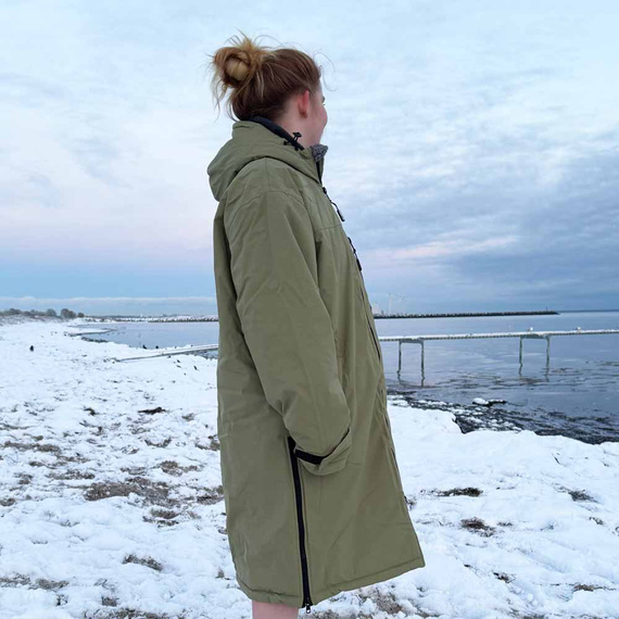 Pončo Pončo bunda Story Change Robe Army Green Military Green