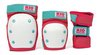 Ochraniacze RIO ROLLER Triple Pad Set Czerwono-Miętowy