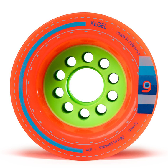 Koła do longboardu Orangatang Kegel Wheels Pomarańczowy 80 mm 80A