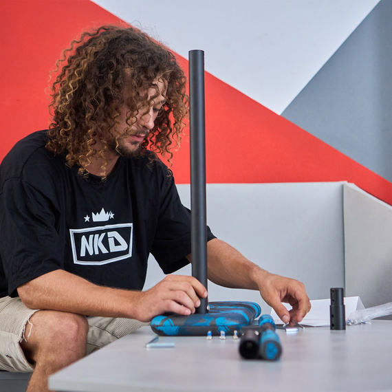 NKD PRO 7,5" Trampolína Scooter Černá a limetkově zelená wys. 60-90 cm