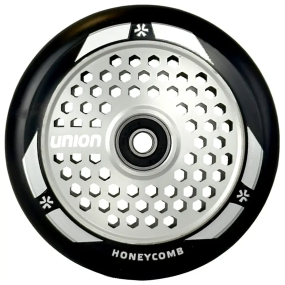 Union Honeycomb Pro Scooter Wheel Black Silver 110 mm