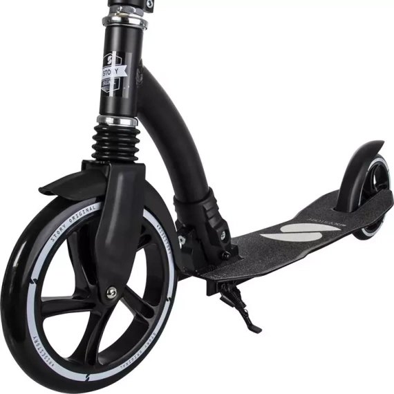 Městská koloběžka s předním odpružením Story Retro Ride Black