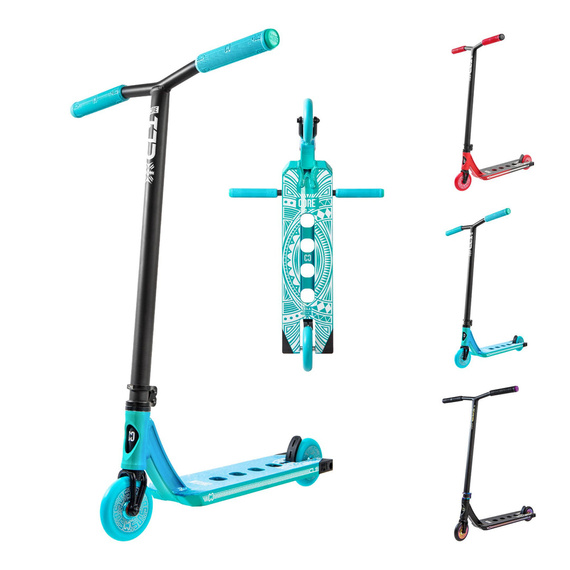 CORE CD1 Kompletní kaskadérská koloběžka červená/černá wys. 81 cm