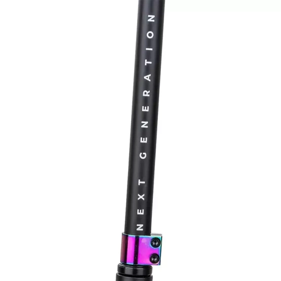 Hliníková lehká koloběžka pro mladé jezdce NKD Next Generation Stunt Black & Rainbow wys. 79,4 cm