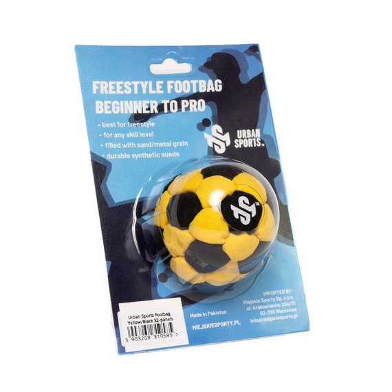 Zośka Footbag Urban Sports 32 panelů černo-žlutý