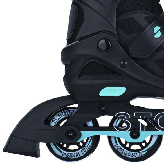 Story Midnight Nastavitelné inline brusle Black-Mint