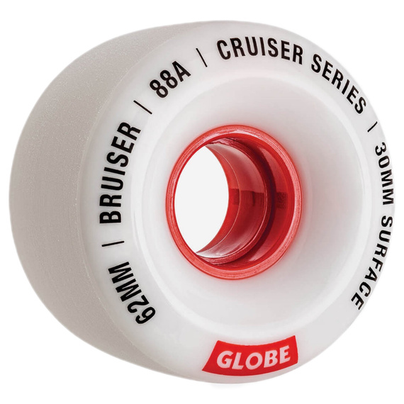 GLOBE Bruiser White/Red 62 mm skateboardová kolečka