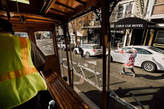 Longboard LandYachtz Battle Axe Paper Tiger 38.2"