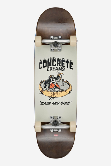 GLOBE Kids Softie Mid skateboard - Dark Maple/Concrete Dreams 8.25"