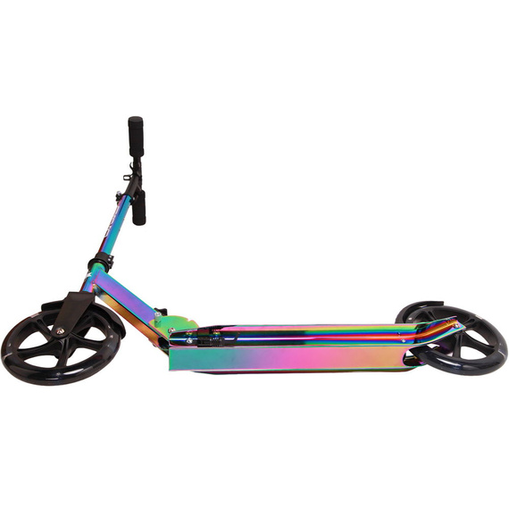 Přepravní koloběžka s velkými koly Story Urban GO! Lesklý neochromovaný LED