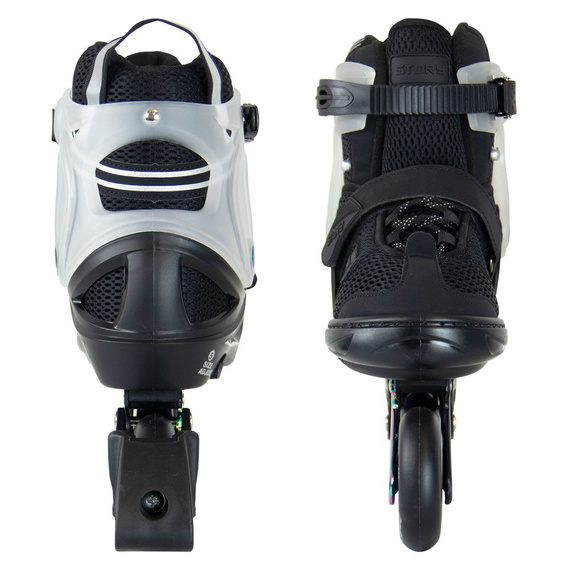 Story Motion Nastavitelné inline brusle Rainbow and Black