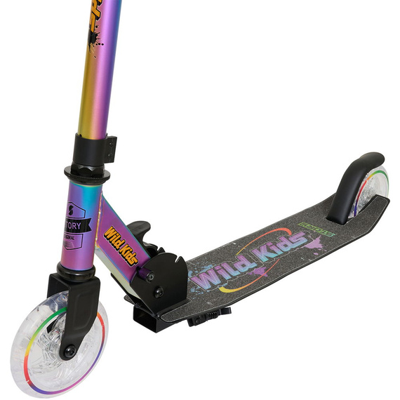 Hulajnoga Miejska Transportowa dla dzieci i młodzieży Story Wild Kids Neo LED wys. 73–85 cm