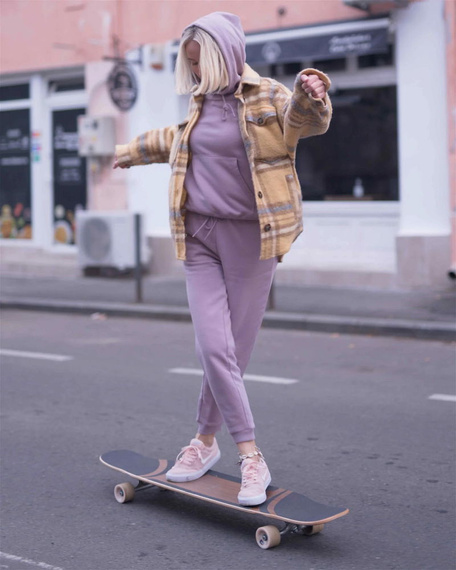 Longboard pro tanec NKX Vegas Pink 121 cm