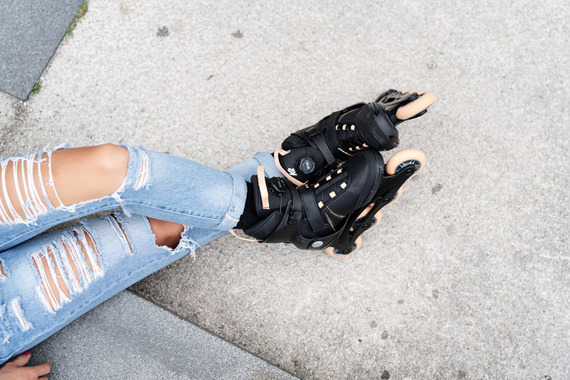 Kolečkové brusle K2 ALEXIS 80 BOA Černo-růžové