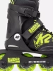 Dětské nastavitelné kolečkové brusle K2 Raider Black and Lime