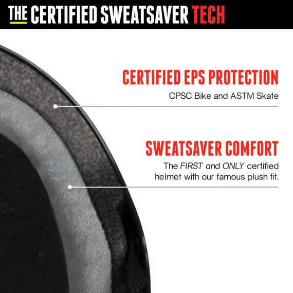 Certifikovaná přilba Triple Eight Sweatsaver Black Matte