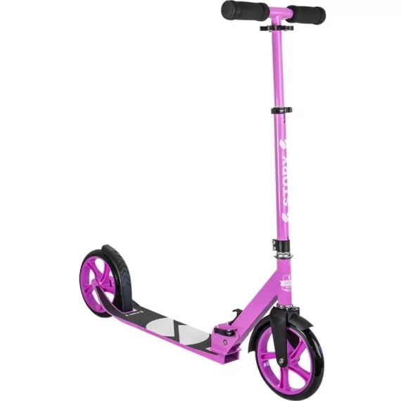 Přepravní koloběžka s velkými koly Story Urban GO! Růžová