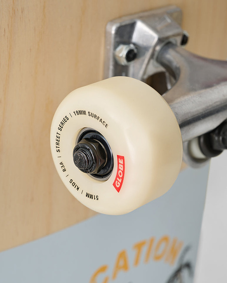 GLOBE Kids Softie Mini Skateboard - Natural/Por Vida 7.9"