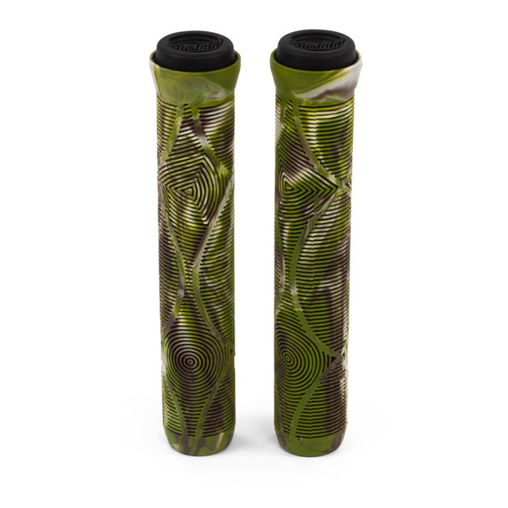 Gripy do hulajnogi wyczynowej Slamm Team Swirl Bar Grips Jungle Green 165 mm