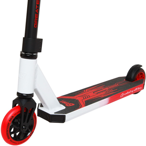 NKD GOAT Stunt scooter Bílý a červený wys. 83 cm