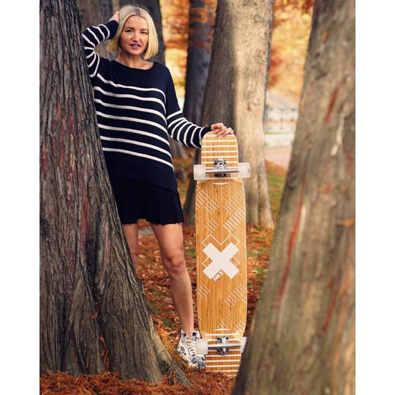 Longboard pro tanec NKX Vegas White 116 cm