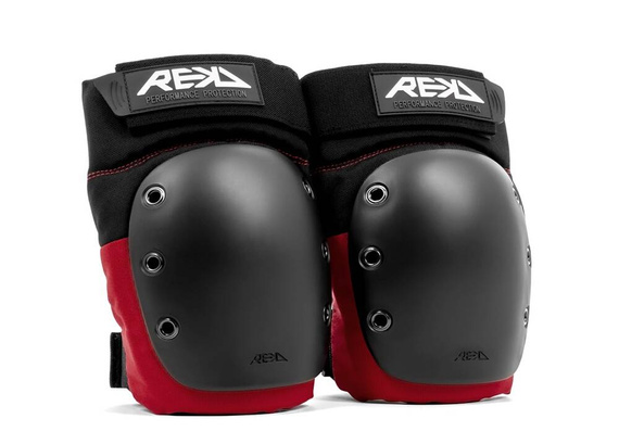 Ochraniacze REKD Ramp Knee Pads Czarno Czerwony