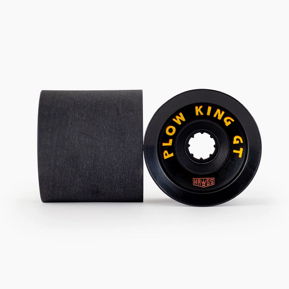 Hawgs Plow King GT Longboard Wheels Black 74mm 76A