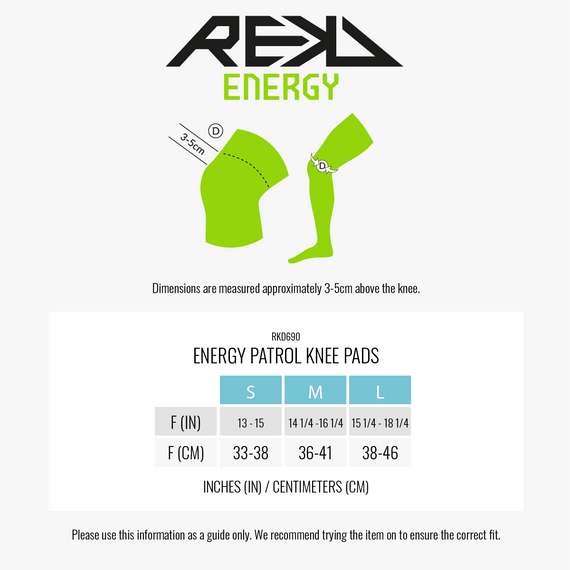 REKD Energy Patrol chrániče kolen černé