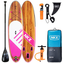 SUP nafukovací turistické prkno NKX Instinct Pink/White 10'2