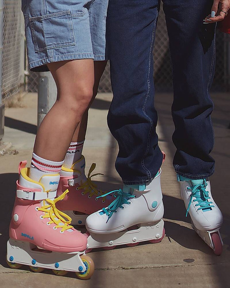 Inline brusle Impala Lightspeed Sky White Rekreační kolečkové brusle