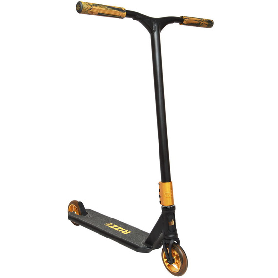 NKD RIZZ Stunt Scooter Black and Gold 88 cm