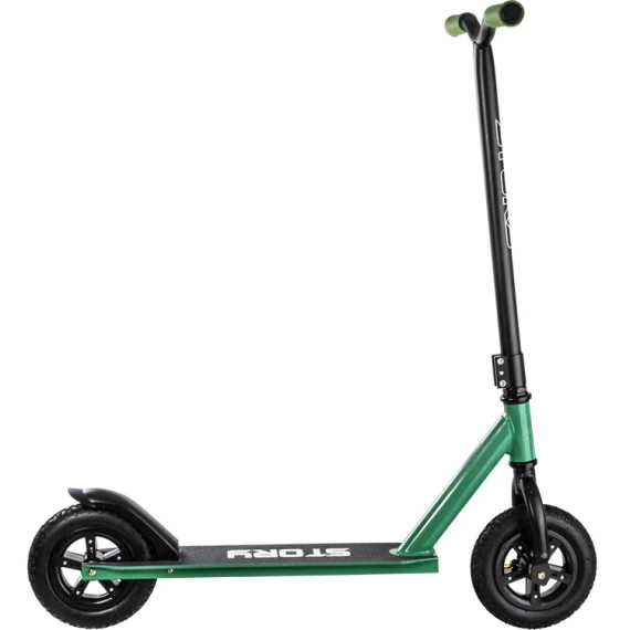 Terénní koloběžka s velkými čerpanými koly Story All Terrains Dirt Green