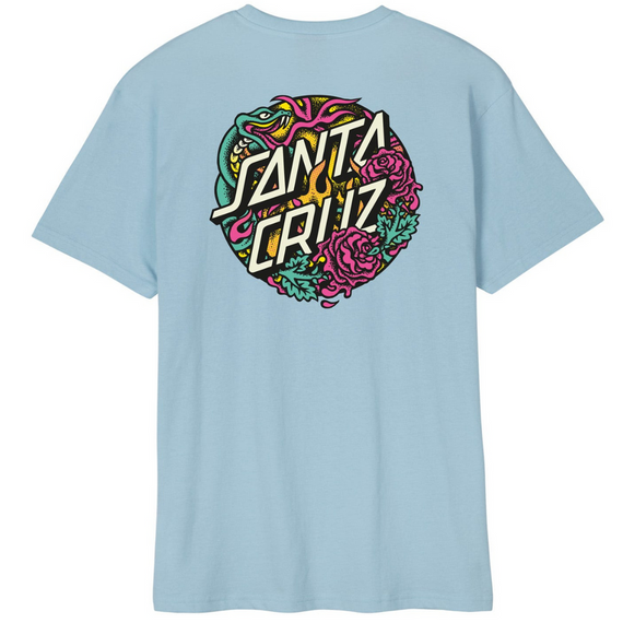 SANTA CRUZ Dressen Rose Crew Two Tričko modré