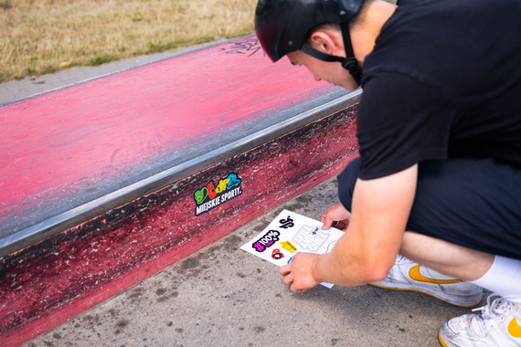 Zestaw naklejek Miejskie Sporty Sticker Pack Arkusz A4 (Wersja A)
