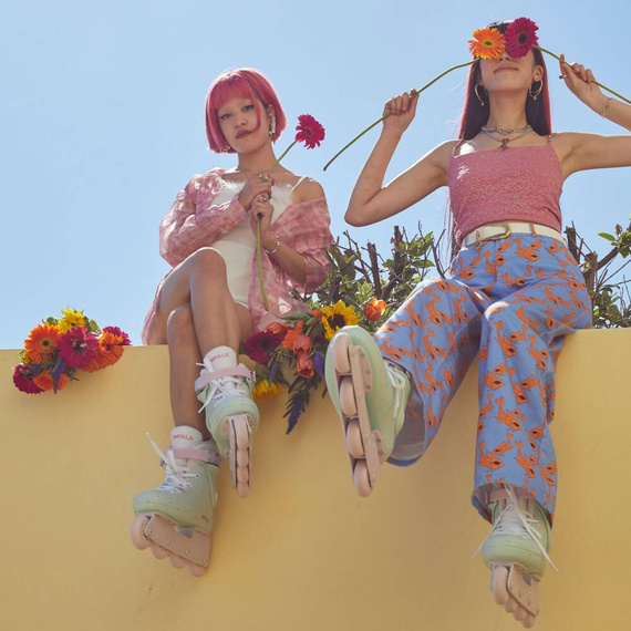 Inline brusle Impala Lightspeed Recreational Rollers Mint Flower Power