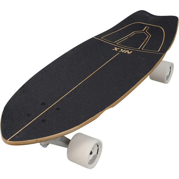 Surfskate Surfboard NKX Maverick Black and Brown Ebony 31"