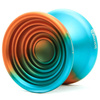 Kovové yoyo YoYoFactory Bullseye Orange Teal Fade
