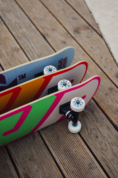 Kompletní Urban Sports Červené logo Skateboard 8.0"