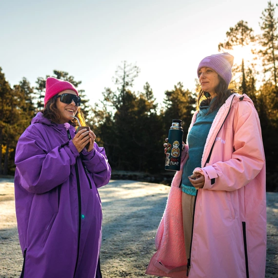 Poncho Ponczo Kurtka Story Change Robe Niebieski